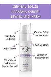 Genital Bölge Kararma Karşıtı(Koltuk altı,Diz,Dirsek ve Dış Genital)Renk Eşitleyici-Beyazlatıcı Krem ürün fotoğrafı