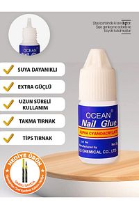 Takma Tırnak Yapıştırıcı Tips Yapıştırıcı Hızlı Yapıştırıcı Nail Glue 3 gr ürün fotoğrafı