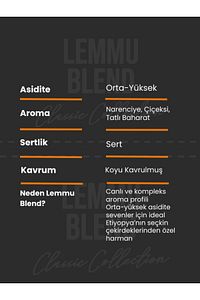 Lemmu Blend Filtre Kahve, Espresso Kahve, Çekirdek Kahve 1000 Gr. ürün fotoğrafı