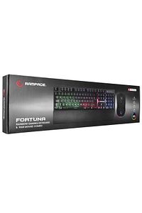 Km-rx7 Fortuna V2 Gökkuşağı Aydınlatmalı Usb Siyah Gaming Combo Q Klavye 12800 Dpi Mouse ürün fotoğrafı