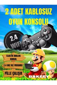Taşınabilir 2.4g Kablosuz Çift Kol 20000 Atari Oyunlu Oyun Konsolu 4k Game Stick Retro Konsol ürün fotoğrafı