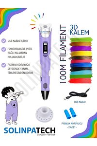 3d Pen Üç Boyutlu Yazıcı 3d Kalem Printer 100 Metre Filament Ve Usb Kablo ürün fotoğrafı