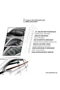 Fiat / Tofaş Kartal Tofaş Şahin Doğan Kartal 131 Cam Rüzgarlığı Rüzgarlık Mügen Tip 4'lü ürün fotoğrafı