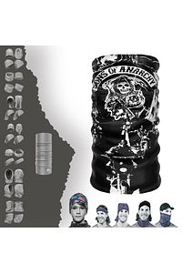 Sons Of Anarchy Tlı 24x50 Cm Motorcu Bisikletci Buff Dikişsiz Tüp Boyunluk Bandana Rüzgarlık Bere ürün fotoğrafı