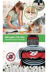 KCC-4371 PRO Koltuk Temizleme Başlıklı Dikey Süpürge Halı ve Koltuk Yıkama Leke Çıkartma Makinesi ürün fotoğrafı