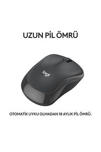 M240 Sessiz Kompakt Kablosuz Bluetooth Mouse - Siyah ürün fotoğrafı