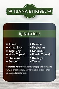 İştah Kesmeye, Detoks Yapmaya Ve Formda Kalmaya Yardımcı Diyet Bitki Çayı 60 Günlük ürün fotoğrafı