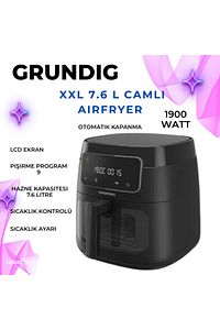 AirFit XXL 7.6 L Camlı Airfryer ürün fotoğrafı