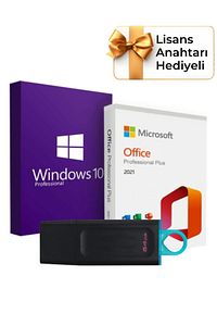 Windows 10 Office 2021 Pro Plus Kurulum Dosyalı Usb Bellek 16gbuyumlu ürün fotoğrafı