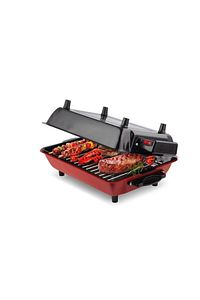 Büyük Boy 40x30 cm Elektrikli Izgara Barbekü Mangal Kebapçı Balıkçı Emaye Gövdeli + Emaye Tepsili ürün fotoğrafı