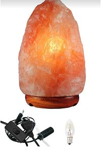 Himalaya Tuz Lambası 2-3 Kg | Pembe Turuncu Renk Himalaya Tuz Lambası | Açma Kapama Düğmeli ürün fotoğrafı