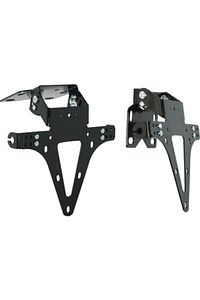 Universal Motosiklet Katlanır Plakalık Sinyal Bağlantılı Siyah Supermoto ürün fotoğrafı