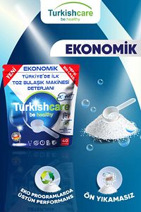Ekonomik Hepsi Bir Arada Bulaşık Makinesi Deterjanı Toz 40 Yıkama ürün fotoğrafı