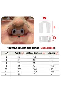 Burun Deligi Sekillendirici No (0)(6)nostril Retainer ürün fotoğrafı