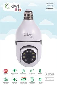 Kbaby-93 Hareket Sensörlü, Gece Görüşlü Ampul Tipi Ip Kamera ürün fotoğrafı