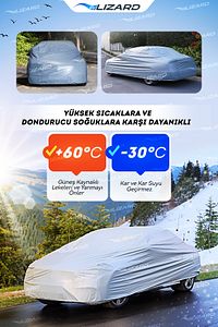 Sedan Araçlara Uyumlu Oto Araba Brandası - Örtüsü ürün fotoğrafı