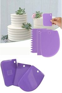 2'li Set 40x50 Cm Silikon Hamur Açma Matı Ve 3'lü Hamur Kesici Kazıyıcı Set ürün fotoğrafı