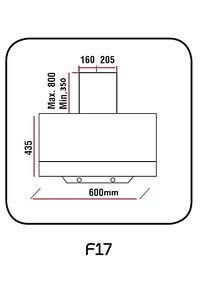 Mod F17 Beyaz Davlumbaz ürün fotoğrafı