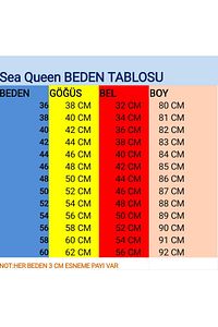 Sea Queen Kadın Siyah Büyük Beden Elbiseli Silipli Mayo ürün fotoğrafı
