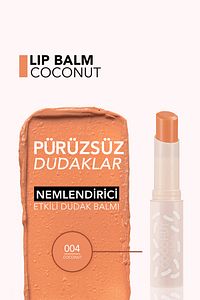 Shea Ve Kakao Yağı Içeren Renkli Dudak Nemlendiricisi (H. CEVİZİ)-lip Balm-004 Coconut-8690604555390 ürün fotoğrafı