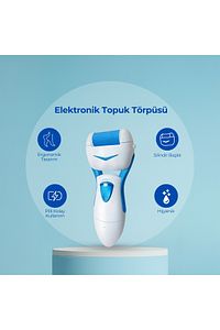 Elektronik Topuk Törpüsü - Kablosuz Pilli Topuk Törpüsü Callous Remover ürün fotoğrafı