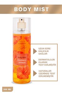 Elif Nur Yel Eny Body Mist Kissable Amber Vücut Spreyi 200ml ürün fotoğrafı