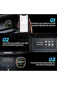 Bluetooth Araç Kiti Araç Fm Transmitter USB Type-C MP3 SD Kart Flash Için Uygun PD Çakmaklık Girişli ürün fotoğrafı