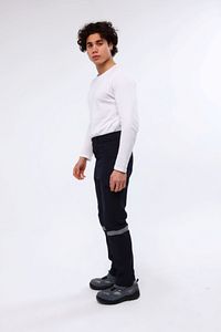 İş Pantolon 16/12 Pamuk Gabardin Lacivert Iş Pantolonu 5 Cepli Reflektörlü ürün fotoğrafı