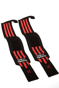 Wrist Wraps - Spor Bilek Desteği 2'li Paket Kırmızı Siyah ürün fotoğrafı