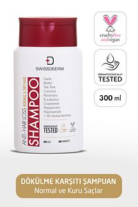 Dökülme Karşıtı Şampuan, Normal & Kuru Saç Hızlı Uzatma Sülfatsız Tuzsuz Saç Dökülmesine Karşı 300ml ürün fotoğrafı
