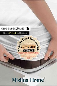 Micro Classic Sıvı Su Geçirmez Fitted Full Kenar Tek Çift Kişilik Bebek Çocuk Yatak Koruyucu Alezi ürün fotoğrafı