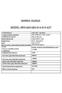 Mfa 604 Siyah Statik Ankastre Fırın ürün fotoğrafı