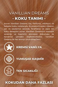Vanilya Saç Parfümü Besleyici ve Onarıcı Saç Bakım Spreyi Vanillian Dreams Hair Perfume Spray 100ml ürün fotoğrafı