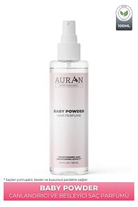 Bebek Pudrası Saç Parfümü Besleyici ve Onarıcı Saç Bakım Spreyi Baby Powder Hair Perfume Spray 100ml ürün fotoğrafı
