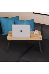 Laptop Sehpası,masası, Katlanabilir Yatak,koltuk Üstü,kahvaltı,bilgisayar Sehpası Atlantik Çam ürün fotoğrafı