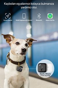 Airtag Akıllı Bluetooth Takip Cihazı Apple Find My App Ile Konum, Eşya Bulucu Siyah Tag X6602 ürün fotoğrafı