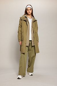 Su Geçirmez Regular Fit Kapüşonlu Ince Parka A8988ax24sp ürün fotoğrafı