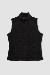 Fit Su Itici Rüzgar Geçirmez Slim Fit Dar Kesim Fermuarlı Şişme Sporcu Yelek B2069ax24sp ürün fotoğrafı