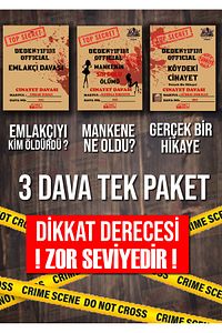 Dedektif Oyunu, Kutu Oyunu, 3 Dava Tek Paket, Cinayet Çözme Dava Dosyası, Katil Kim ürün fotoğrafı