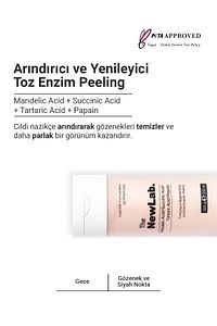 Arındırıcı Ve Yenileyici Enzim Peeling 100g(MANDELİC ACİD SUCCİNİC ACİD TARTARİC ACİD PAPAİN) ürün fotoğrafı