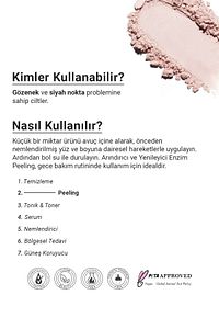 Arındırıcı Ve Yenileyici Enzim Peeling 100g(MANDELİC ACİD SUCCİNİC ACİD TARTARİC ACİD PAPAİN) ürün fotoğrafı