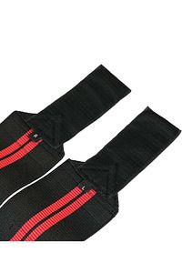 Pro Wrist Wraps Siyah Kırmızı 2'li Paket ürün fotoğrafı