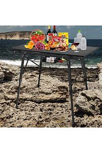 Elite Alüminyum Teleskopik Ayaklı Kamp Piknik Masası - Siyah ürün fotoğrafı