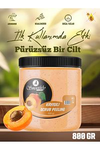 Kayısı Peeling 800 G. Epilasyon Sonrası Vücut Peelingi Batık & Çilek Bacak Onarıcı ürün fotoğrafı