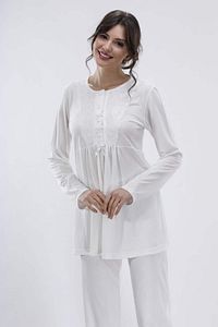 Ekru Hamile Ve Lohusa Pijama Takımı 3'lü Set - Xl ürün fotoğrafı