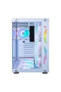 Warfire 7x Argb Fan Usb 3.0 Psu Yok Atx Gaming Bilgisayar Kasası Beyaz ürün fotoğrafı