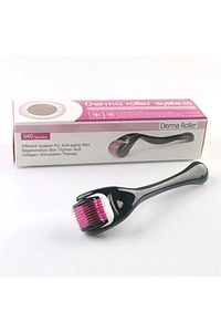 Titanyum Uçlu 540 Iğneli Derma Roller 1 mm Iğne Cilt Yüz Vücut Yenileme Masaj Aleti ürün fotoğrafı
