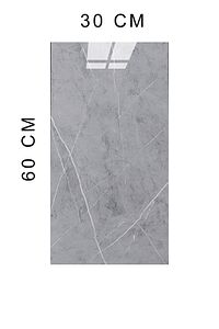 30x60 Cm Açık Gri Mermer Desenli Kendinden Yapışkanlı Seramik Köpük Banyo PVC Duvar Paneli ürün fotoğrafı