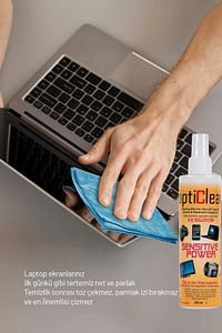 Ekran Temizleme Seti 250 ml (MİKROFİBER BEZ HEDİYE) Laptop, Tablet, Tv, Telefon, Gözlük, Kamera ürün fotoğrafı