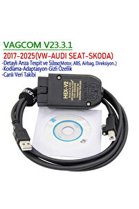 Vagcom Vcds 2017-25 Arıza Tespit Kodlama Gizli Özellik Adaptasyon - Hex V2 ürün fotoğrafı